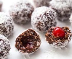 Boules de neige à la cerise