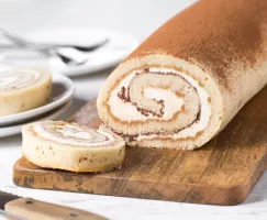 Pancake roulé au tiramisu