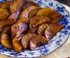 Courge glacée au sucre brun