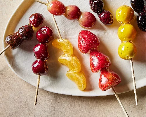 Tanghulu (brochettes de fruits confits chinoises)