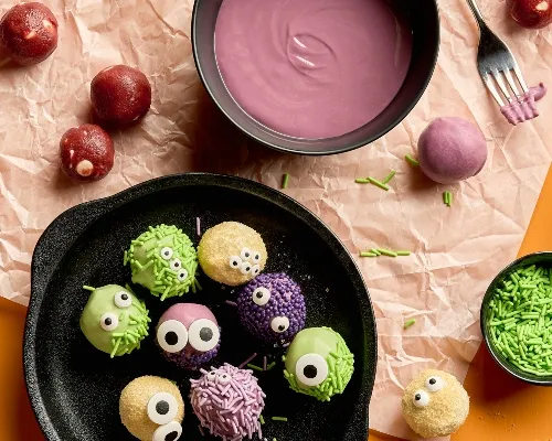 Truffes pâte à biscuits red velvet