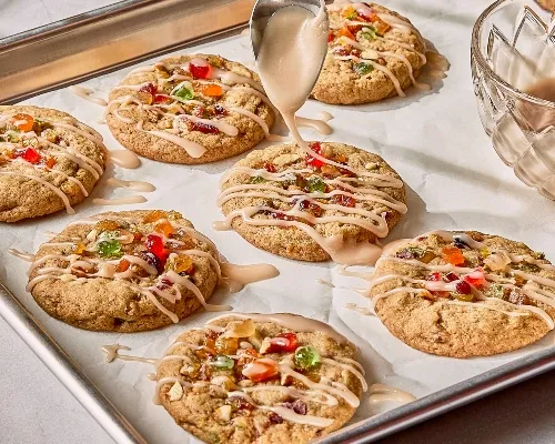 Biscuits style gâteaux aux fruits glacés