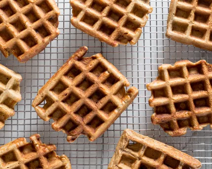 Gaufre au gâteau aux carottes