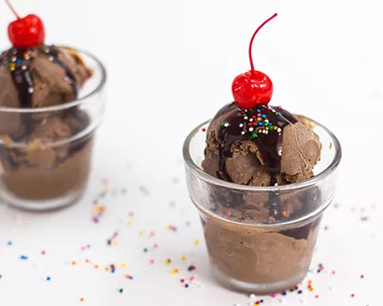 Crème glacée triple chocolat