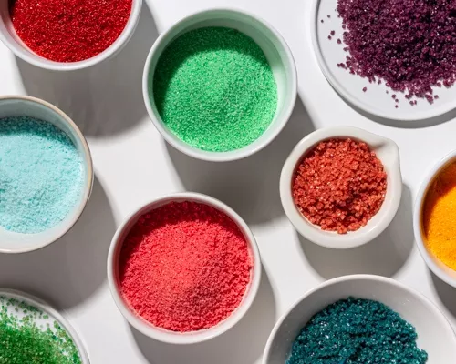 Paillettes comestibles (cristaux de sucre colorés)